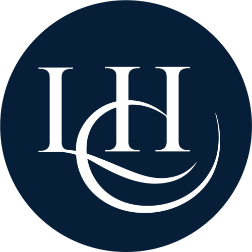 The logo for the hh law firm.